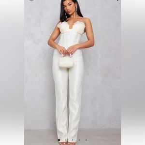 Pretty Little Thing Ivory Jumpsuit